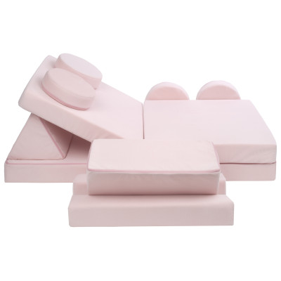 Wielofunkcyjna sofa modułowa dla dziecka i klocki piankowe w jednym